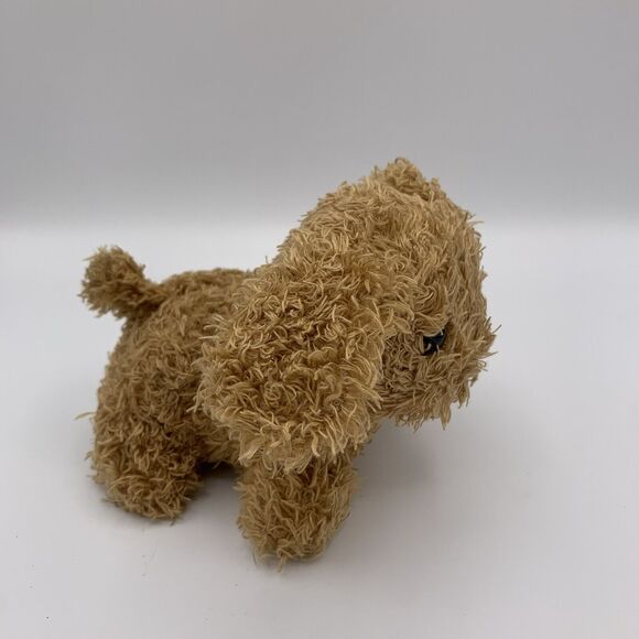 Small Brown Puppy Dog Plush Barking Voice Box Brooklyn Lollipops Cute Mini - Picture 4 of 9